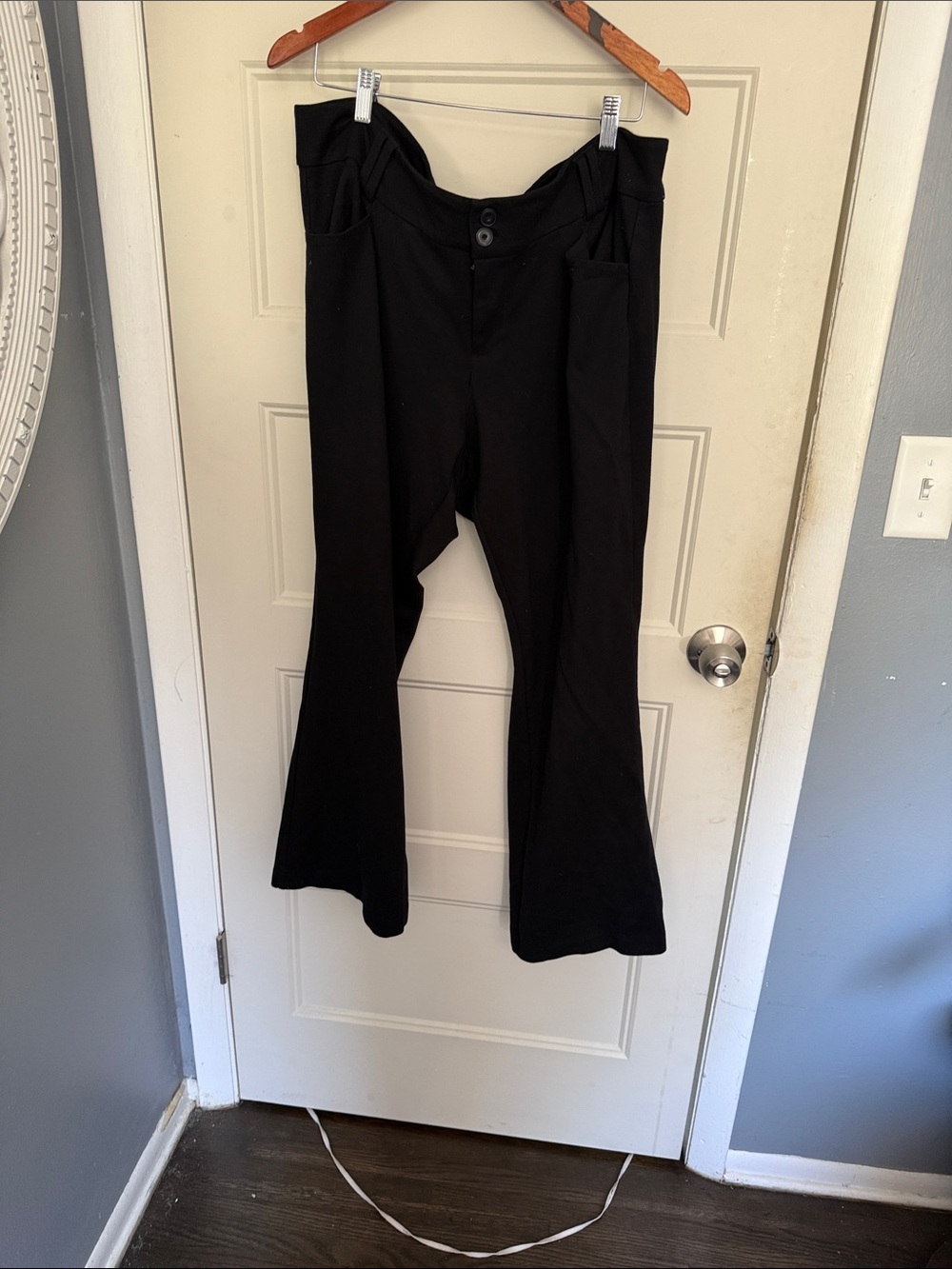 torrid Black Flared Sweatpants with Front Pockets